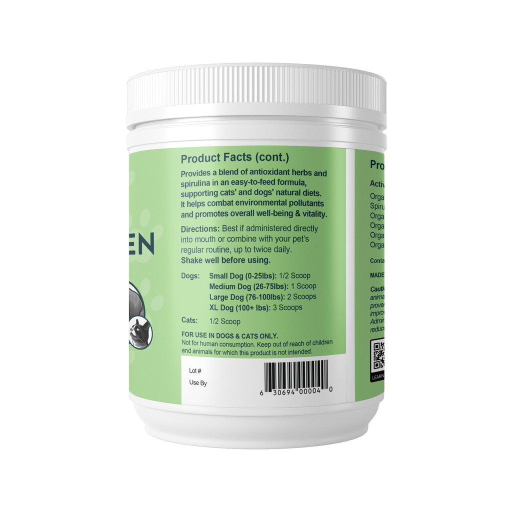 Animal Essentials Herbal Green Alternative Antioxidant For Dogs & Cats 12-Oz.