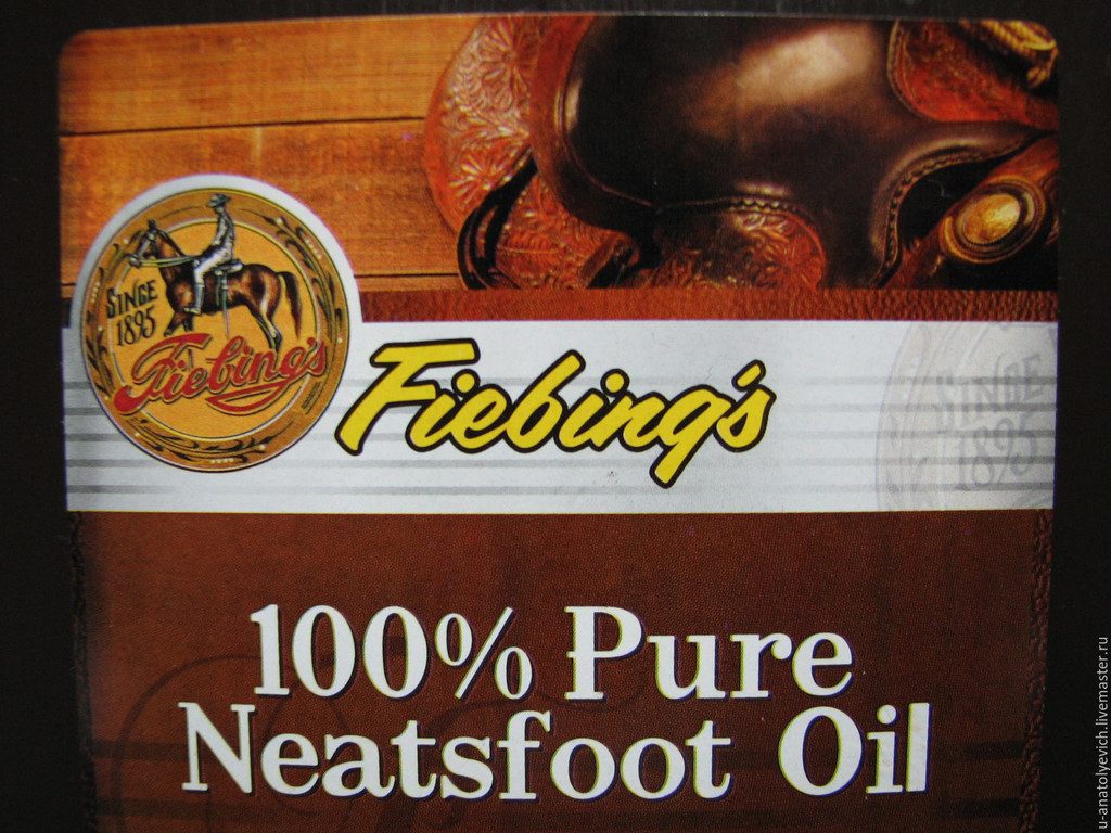 Fiebing's 100% Pure Neatsfoot Oil Natural Leather Preservative 16-Ounce