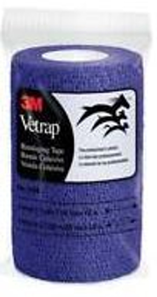 3M Vetrap Single Roll Bandaging Tape 4-Inches X 5-Yards Purple