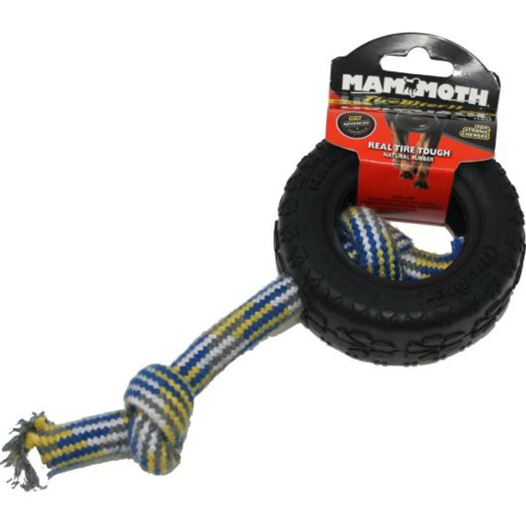 Mammoth TireBiter Tug & Toss For Strong Chewers Small Dogs Up To 30-Pounds