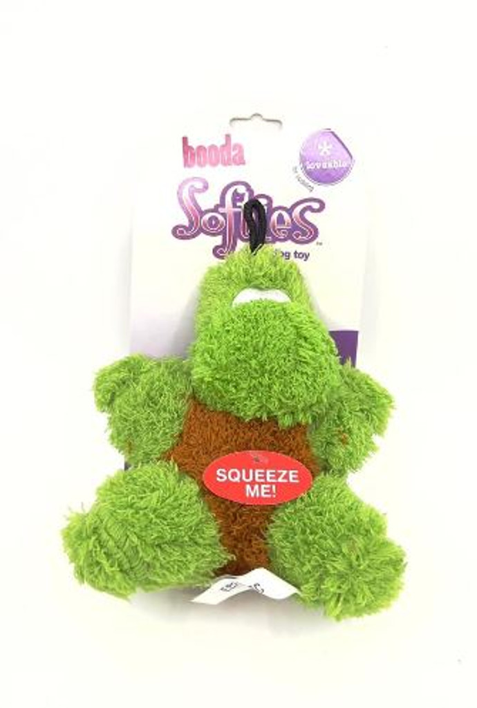 Petmate Booda Softies Plush Turtle Dog Toy Medium for Dogs