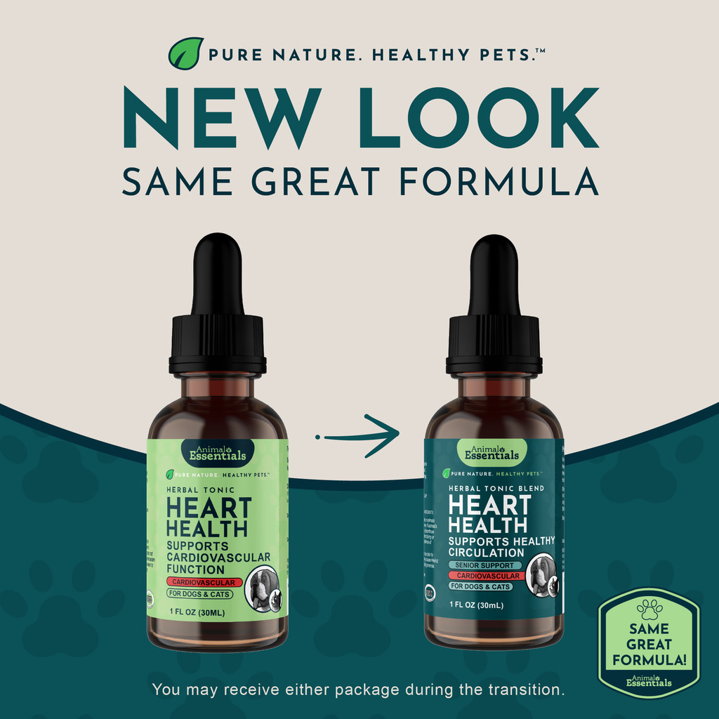 Animal Essentials Heart Health Herbal Formula For Dogs And Cats 2-Ounce