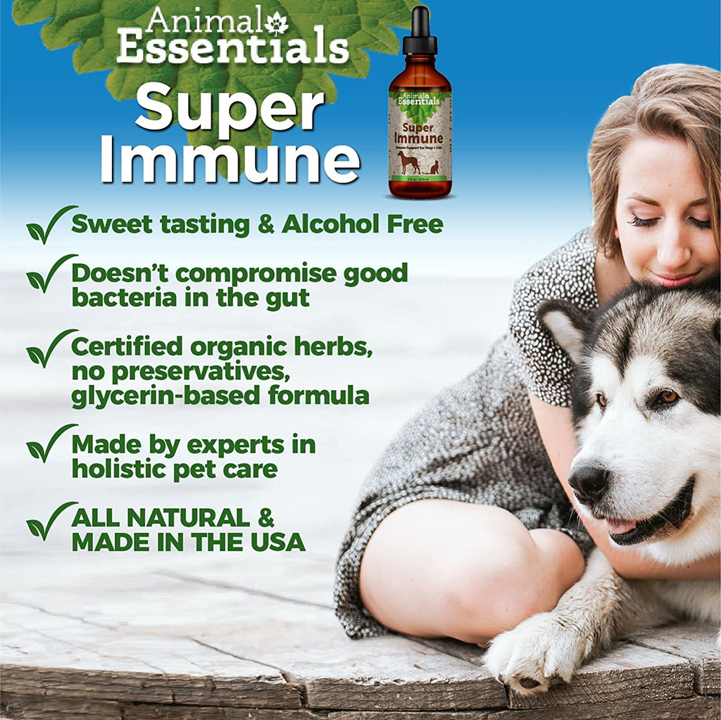 Animal Essentials Super Immune Herbal Formula For Dogs And Cats 2-Ounce