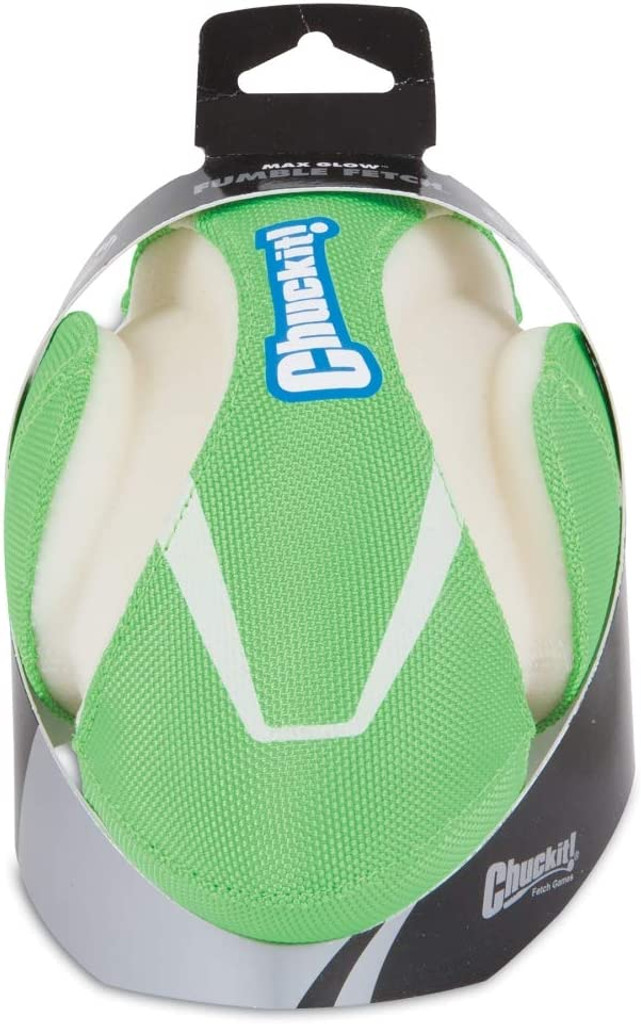 Chuckit Max Glow Fumble Fetch Glows In The Dark Nigthtime Fun Dog Football