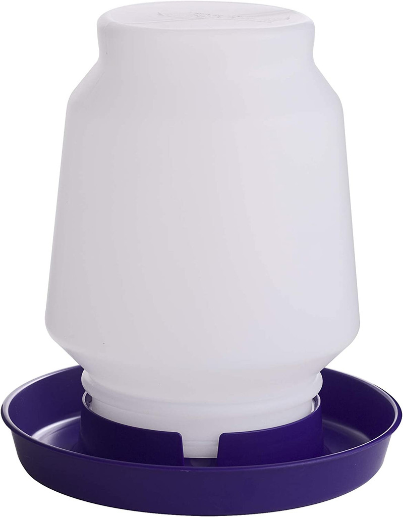 Miller Manufacturing Plastic Poultry Fountain Complete Waterer Purple 1 Gallon
