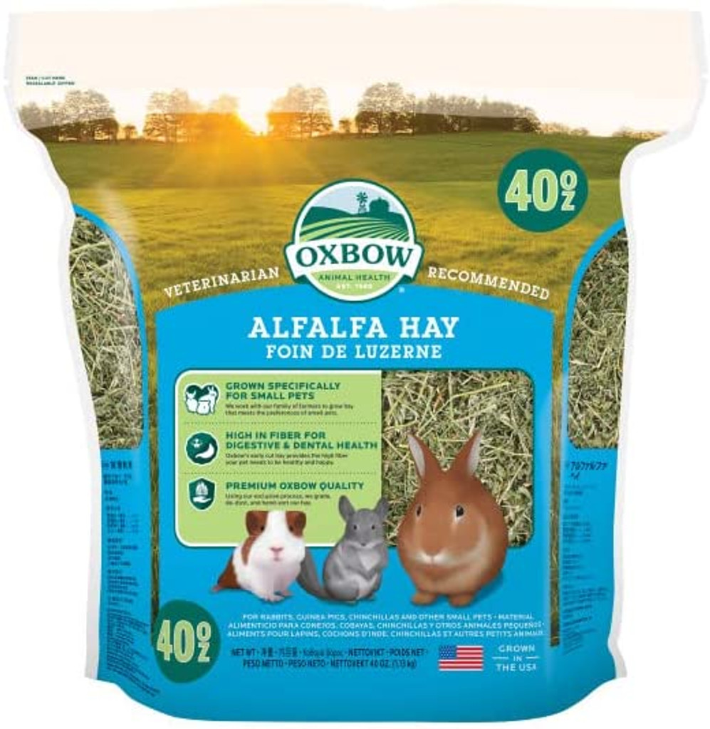 Oxbow Animal Health All-Natural Alfalfa Hay 40-Ounce For Small Animals