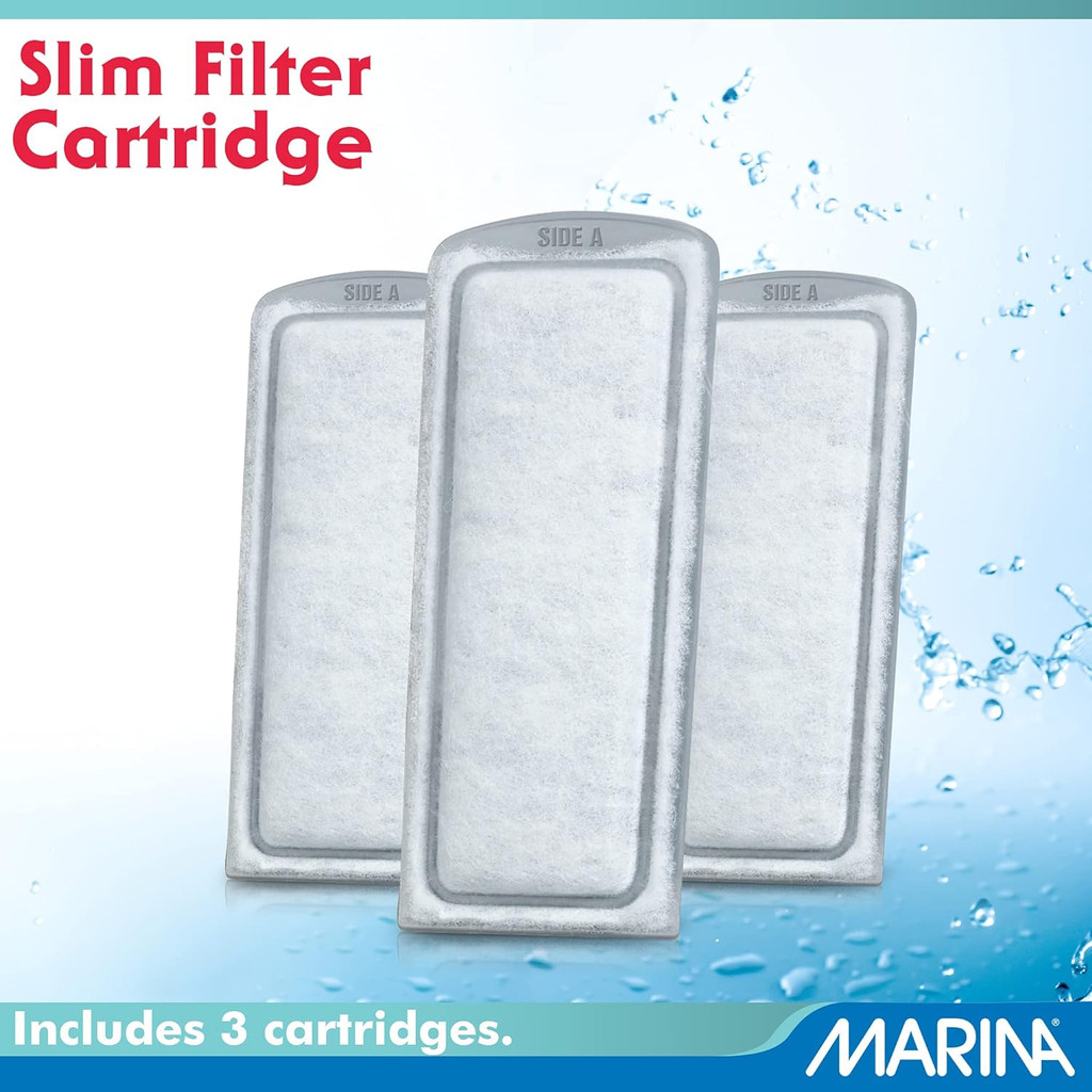 Marina Bio Clear 3-Pack Ceramitek Replacement Cartridge for Slim Filters