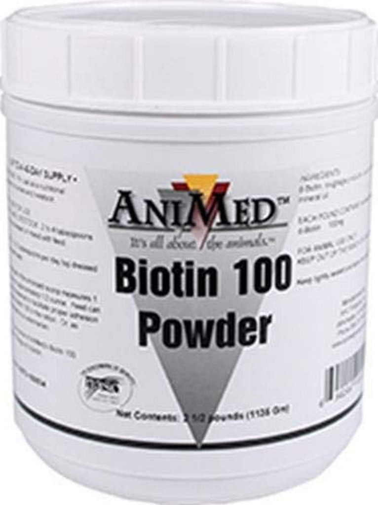 Biotin 100 Powder 2.5-Pounds Nutritional Supplement for Horses and Livestock