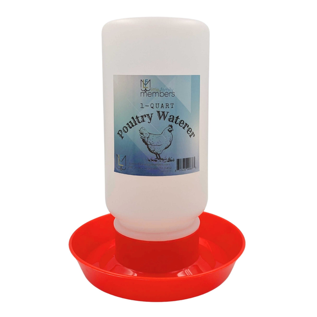 Little Family Members Plastic 1-Quart Baby Chick Waterer and Chicken Drinker