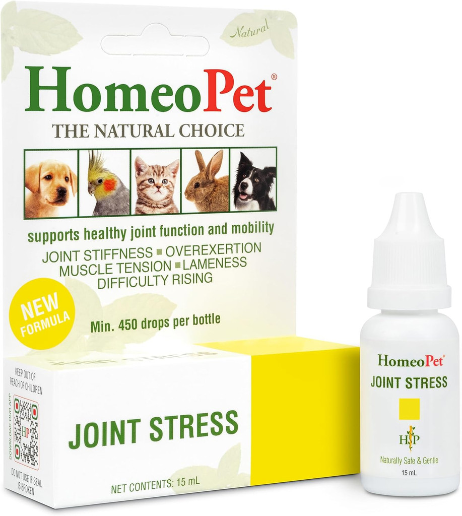 HomeoPet Joint Stress Natural Joint Support for All Pets 15-mL
