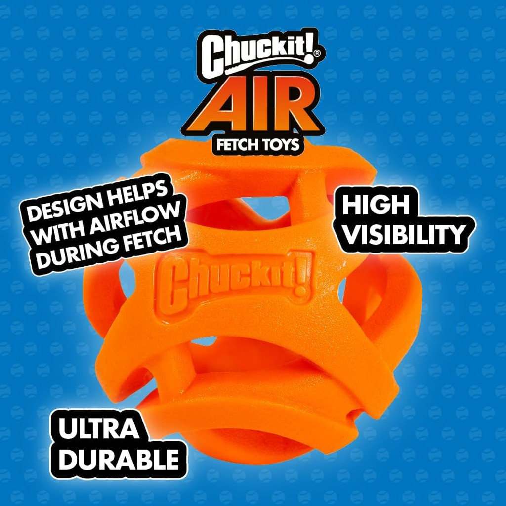 ChuckIt Air Fetch Stick Aerodynamic Toy Run Farther Fetch Longer For Small Dogs