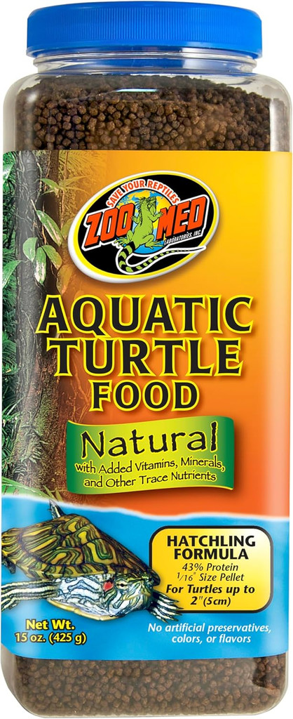 Zoo Med Aquatic Turtle Food Hatchling Formula Micro Pellets 15-Ounce