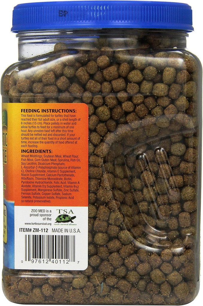 Zoo Med Aquatic Turtle Food Maintenance Formula Floating Pellets 24-Ounce