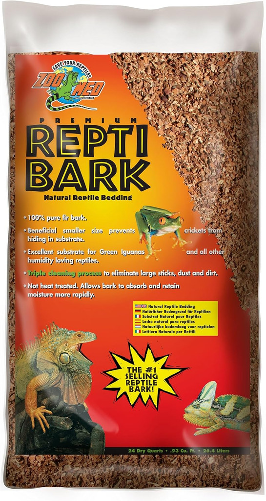 Zoo Med ReptiBark Fir Bark Bedding Tropical Substrate 24 Quarts