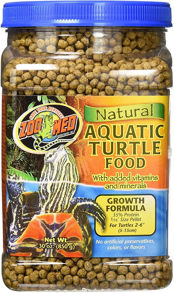 Zoo Med Aquatic Turtle Food Growth Formula Floating Pellets 30-Ounce