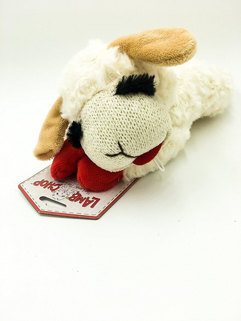 Multipet INTERNATIONAL Lamb Chop Plush Squeaky Dog Toy 6 inch