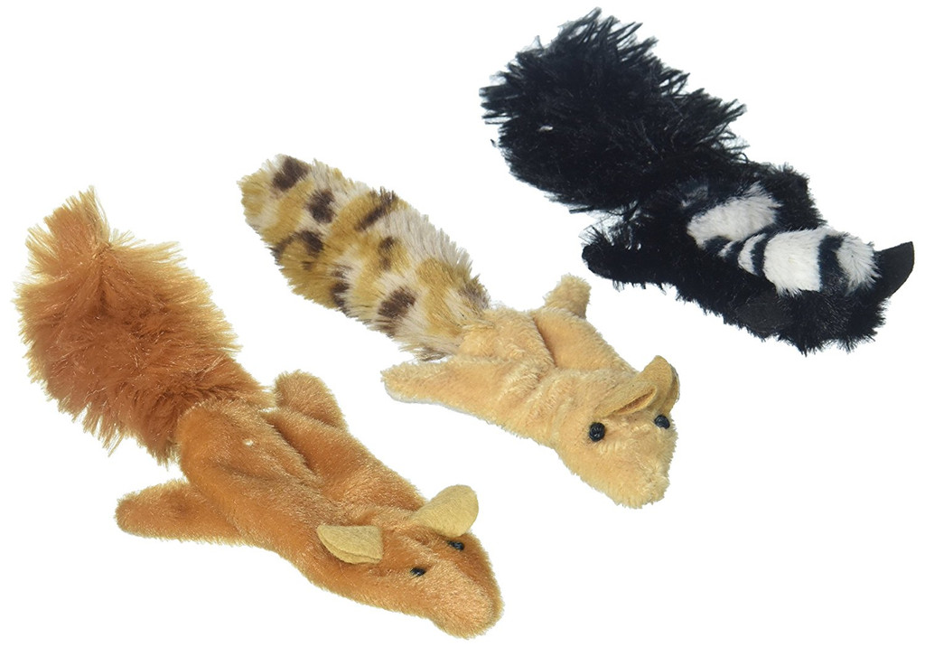 Ethical Pet Spot Skinneeez Forest Creature 3 inch  Assorted Catnip Cat Toys