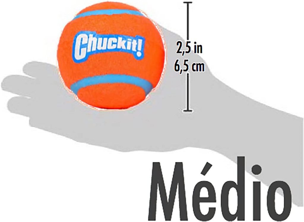 Chuckit! Dog Fetch TENNIS BALLS Floating Soft Toy Fits Launcher MEDIUM 4 PACK