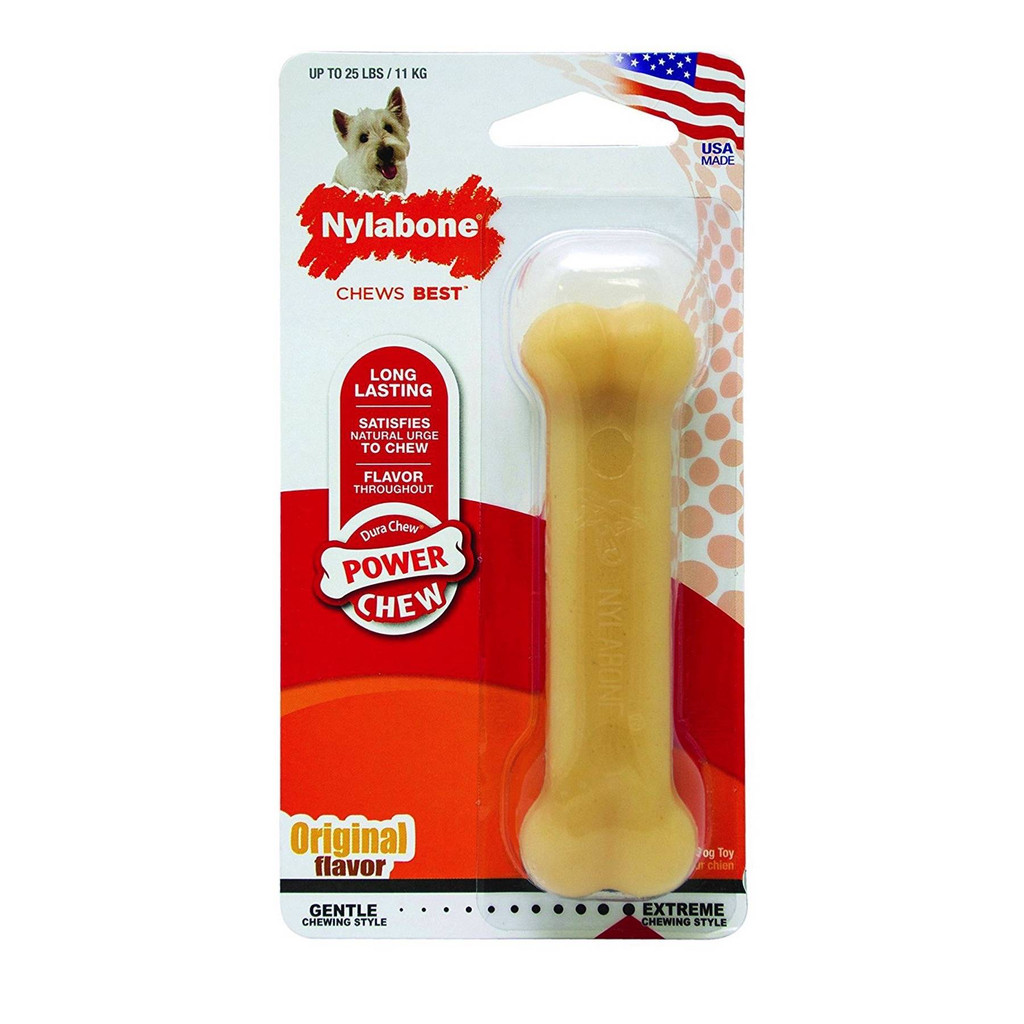 Nylabone DuraChew Original Regular Size  Tough Nylon Dental Bone for 25 lb Dogs