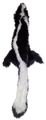 Ethical Pet Spot Mini Skinneeez Skunk 14 inch  Plush Stuffing-Free Dog Toy