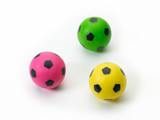 Ethical Pet Spot Soccer Ball 3 inch  Colorful Vinyl Squeaker Toy for Dogs