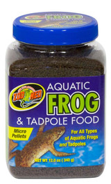 Zoo Med Aquatic Frogs and Tadpoles High Sinking Healthy Food Micro Pellet 12 oz Zoo Med Aquatic Frogs and Tadpoles High Sinking Healthy Food Micro Pellet 12 oz