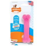 Nylabone Puppy Bone Chicken Petite Pink  Nylon Teething Toy for Dogs