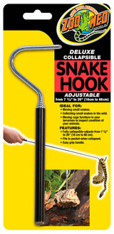 Zoo Med Deluxe Fully Collapsible Snake Hook Easy Grip Handle