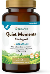 NaturVet QUIET MOMENTS CALMING AID DOG Stress Relief Chewable Tablet 60 Count