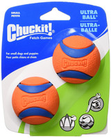 Chuckit! Dog Fetch Toy ULTRA BALL Durable Rubber Fits Launcher SMALL Chuckit! Dog Fetch Toy ULTRA BALL Durable Rubber Fits Launcher SMALL