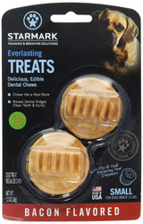 StarMark Everlasting Dog Treat Toy Bacon Edible Dental Chew Small