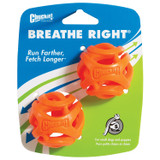 Chuckit Breathe Right Fetch Ball Dog Toy Small 2 pack