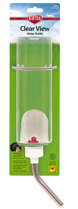 Kaytee Clear View Water Bottle Heavy Duty Spring Attachment 16 oz Kaytee Clear View Water Bottle Heavy Duty Spring Attachment 16 oz
