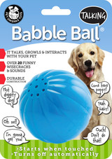 Pet Qwerks Large Talking Babble Ball Toy for Dogs