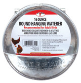 Miller Manufacturing Galvanized Steel Hanging Feeder Round Waterer Gravity-Feed