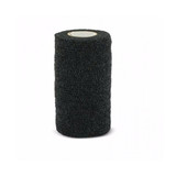 Andover Co-Flex 4 inch Bandage Wrap for Pets  Black  5 yard Roll