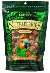 Lafeber Tropical Fruit Nutri-Berries Parrot Food 10 oz  Nutritious Foraging Fun