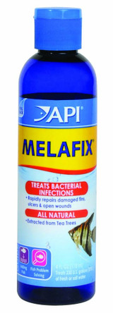 API Melafix Bottle Heals Open Wounds Promotes Regrowth Damaged Fin Rays 4 oz