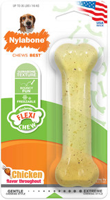 Nylabone Flexi Chew For Moderate Chewers Chicken Flavor Medium Dogs 35-Pounds