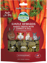 Oxbow Simple Rewards Baked Treats With Carrot & Dill For Small Animals 3-Ounce
