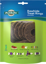 PetSafe Rawhide Treat Rings For Dogs Large Size-C Toy Refill 16-Count PetSafe Rawhide Treat Rings For Dogs Large Size-C Toy Refill 16-Count
