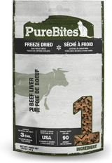 PureBites Natural Beef Liver Freeze Dried Treats For Cats 1.55-Ounce