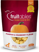 Fruitables Deliciously Healthy Dog Treats Pumpkin & Cranberry Flavor 7-Ounces