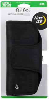 Nite Ize Clip Case Horizontal Universal Phone Holster, XXL - Black Nite Ize Clip Case Horizontal Universal Phone Holster, XXL - Black