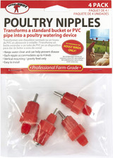 Little Giant 4-Pack Poultry Nipples Turn Bucket Or PVC Pipe Into Watering Device Little Giant 4-Pack Poultry Nipples Turn Bucket Or PVC Pipe Into Watering Device