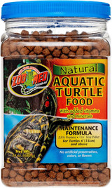 Zoo Med Aquatic Turtle Food Maintenance Formula Floating Pellets 24-Ounce