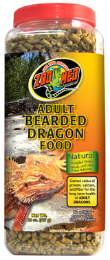 Zoo Med Natural Adult Bearded Dragon Food with Dandelion 20-Ounce