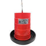 Little Family Members 30-Pound Poultry Feeder Adjustable Flow and Feed-Saving Lip