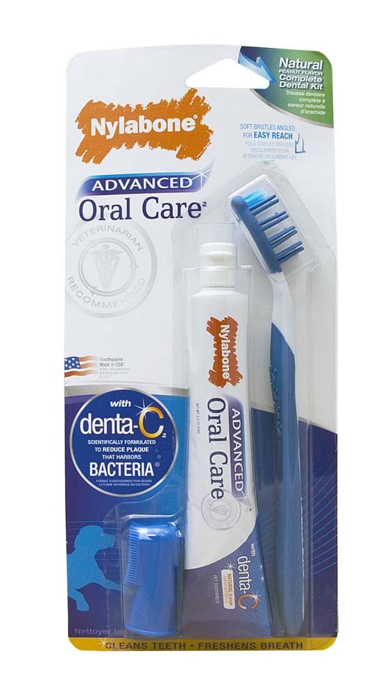 Nylabone Advanced Oral Care Complete Dental Kit for Cats