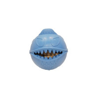 Jolly Pets Monster Ball 2.5 inch Blue  Treat Hiding Rubber Toy for Small Dogs